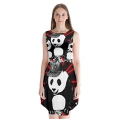 Deejay Panda Sleeveless Chiffon Dress   by Valentinaart