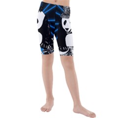 Deejay Panda Kids  Mid Length Swim Shorts by Valentinaart