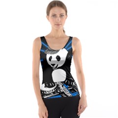 Deejay Panda Tank Top by Valentinaart