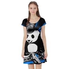 Deejay Panda Short Sleeve Skater Dress by Valentinaart