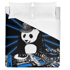 Deejay Panda Duvet Cover (queen Size) by Valentinaart