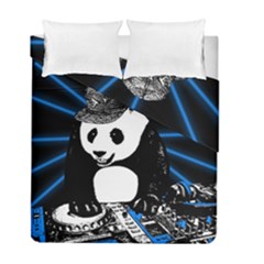 Deejay Panda Duvet Cover Double Side (full/ Double Size) by Valentinaart