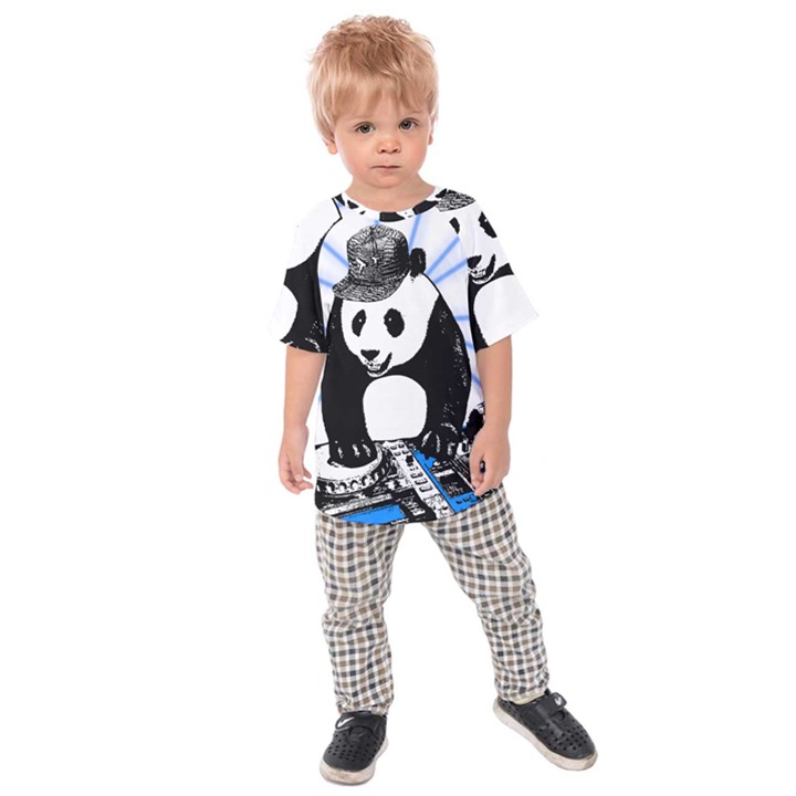 Deejay panda Kids Raglan Tee