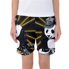 Deejay Panda Women s Basketball Shorts by Valentinaart