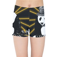 Deejay Panda Kids Sports Shorts by Valentinaart