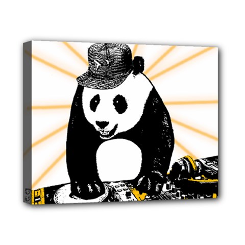 Deejay Panda Canvas 10  X 8  by Valentinaart