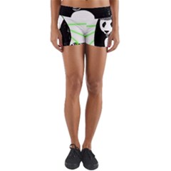 Deejay Panda Yoga Shorts by Valentinaart