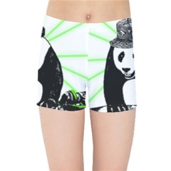 Deejay Panda Kids Sports Shorts by Valentinaart