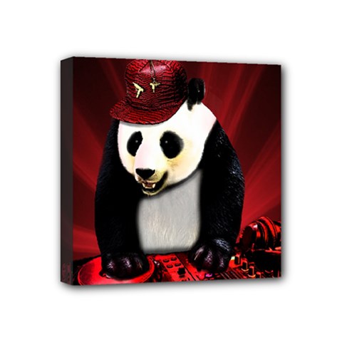 Deejay panda Mini Canvas 4  x 4 