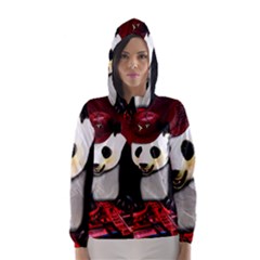 Deejay Panda Hooded Wind Breaker (women) by Valentinaart