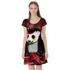 Deejay panda Short Sleeve Skater Dress