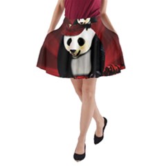 Deejay Panda A-line Pocket Skirt by Valentinaart