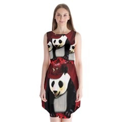 Deejay Panda Sleeveless Chiffon Dress   by Valentinaart