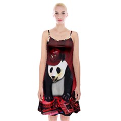 Deejay panda Spaghetti Strap Velvet Dress