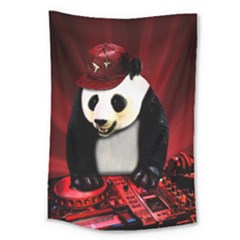 Deejay Panda Large Tapestry by Valentinaart