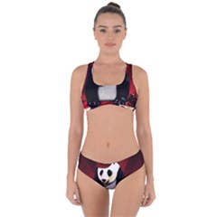 Deejay Panda Criss Cross Bikini Set by Valentinaart