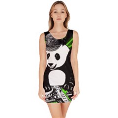 Deejay Panda Bodycon Dress by Valentinaart