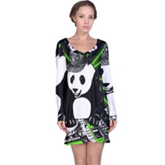 Deejay Panda Long Sleeve Nightdress by Valentinaart