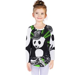 Deejay Panda Kids  Long Sleeve Tee