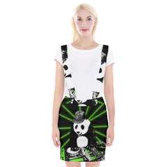 Deejay Panda Braces Suspender Skirt by Valentinaart