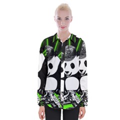 Deejay Panda Womens Long Sleeve Shirt