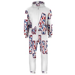 4th Of July Independence Day Hooded Jumpsuit (men)  by Valentinaart