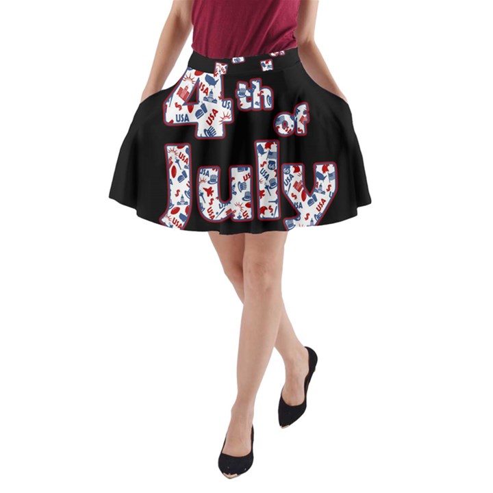 4th of July Independence Day A-Line Pocket Skirt