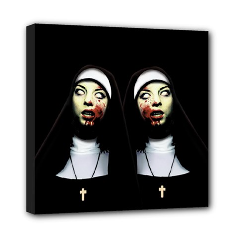 Horror Nuns Mini Canvas 8  X 8  by Valentinaart