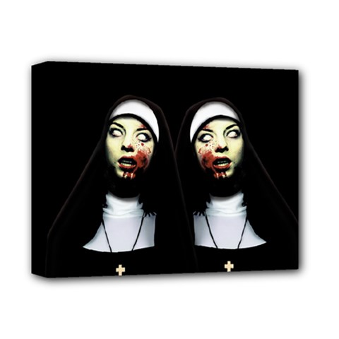 Horror Nuns Deluxe Canvas 14  X 11  by Valentinaart