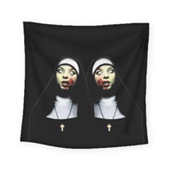 Horror Nuns Square Tapestry (small) by Valentinaart