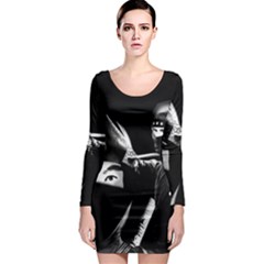 Ninja Long Sleeve Bodycon Dress by Valentinaart