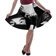 Ninja A-line Skater Skirt by Valentinaart