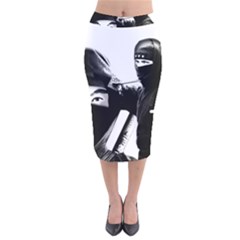 Ninja Velvet Midi Pencil Skirt by Valentinaart