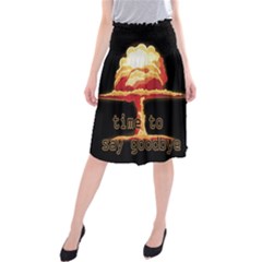 Nuclear Explosion Midi Beach Skirt by Valentinaart