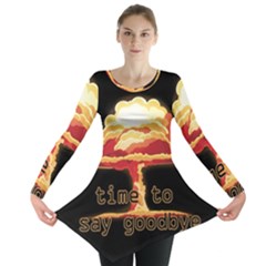 Nuclear Explosion Long Sleeve Tunic  by Valentinaart