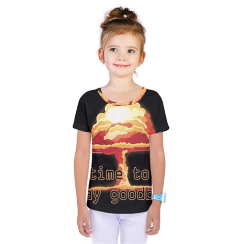 Nuclear Explosion Kids  One Piece Tee by Valentinaart