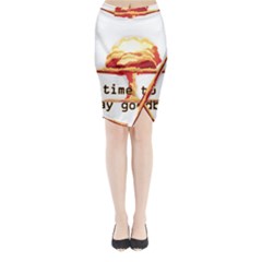 Nuclear Explosion Midi Wrap Pencil Skirt by Valentinaart