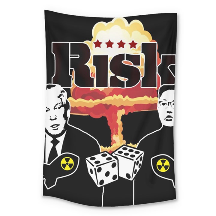 Nuclear Explosion Trump and Kim Jong Large Tapestry