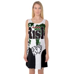 Nuclear Explosion Trump And Kim Jong Sleeveless Satin Nightdress