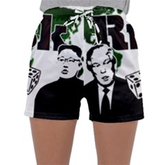 Nuclear Explosion Trump And Kim Jong Sleepwear Shorts