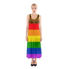 Philadelphia Pride Flag Sleeveless Maxi Dress by Valentinaart