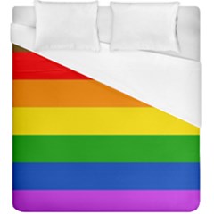 Philadelphia Pride Flag Duvet Cover (king Size) by Valentinaart