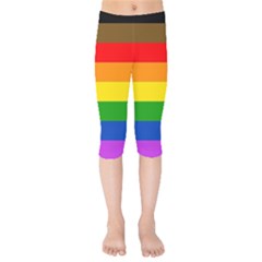 Philadelphia Pride Flag Kids  Capri Leggings  by Valentinaart