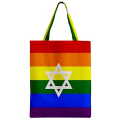 Gay Pride Israel Flag Zipper Classic Tote Bag by Valentinaart