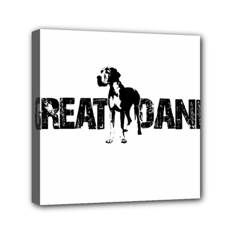 Great Dane Mini Canvas 6  X 6  by Valentinaart