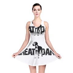 Great Dane Reversible Skater Dress by Valentinaart