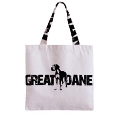 Great Dane Zipper Grocery Tote Bag by Valentinaart