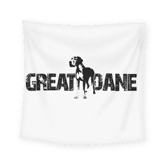 Great Dane Square Tapestry (small) by Valentinaart