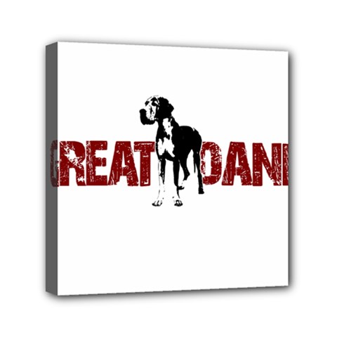 Great Dane Mini Canvas 6  X 6  by Valentinaart