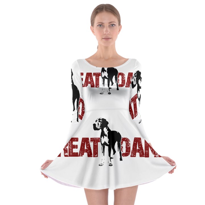 Great Dane Long Sleeve Skater Dress